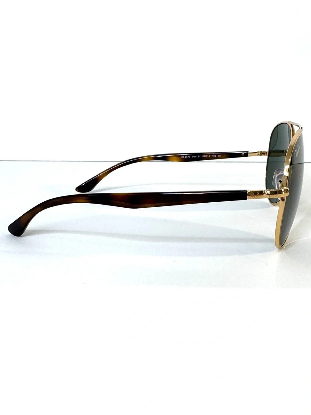 RAY BAN RB 3675 Sunglasses NEW Arista Gold / Green Made in Italy